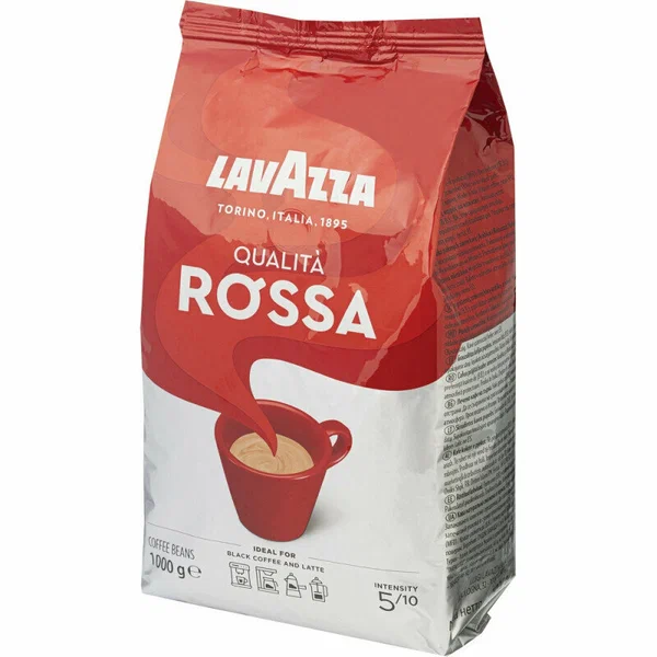 Кофе в зернах Lavazza Rosso 1кг/ 6 шт